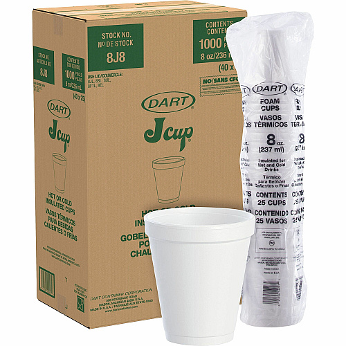 DART FOAM CUP 8 OZ 1000CT