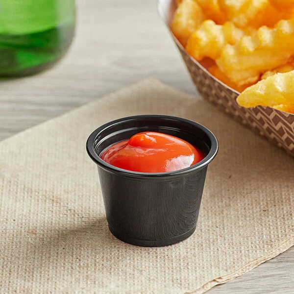 PORTION CUP 2 OZ 2500CT BLACK 