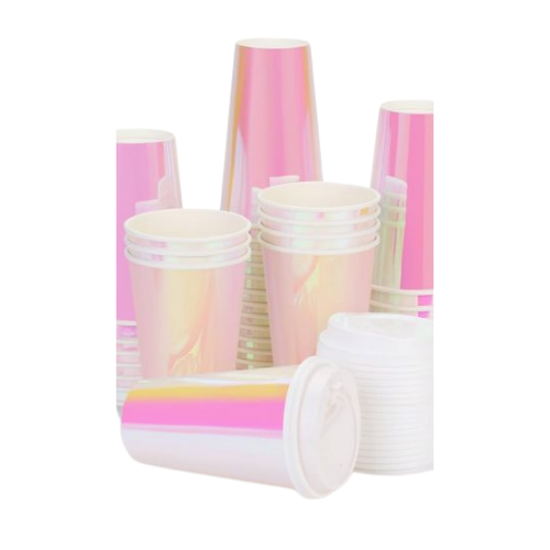 16oz COLORFUL PAPER DRINK CUPS 50/20CT