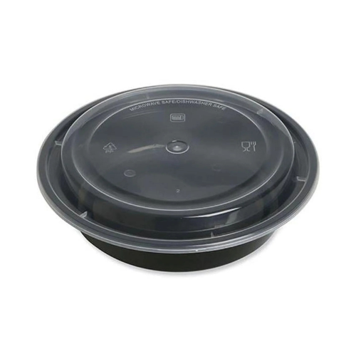 BLACK BOTTOM CLR TOP ROUND 24 OZ 150 CT