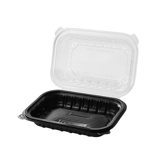 BLACK BOTTOM CLEAR TOP 9X6X3 100CT